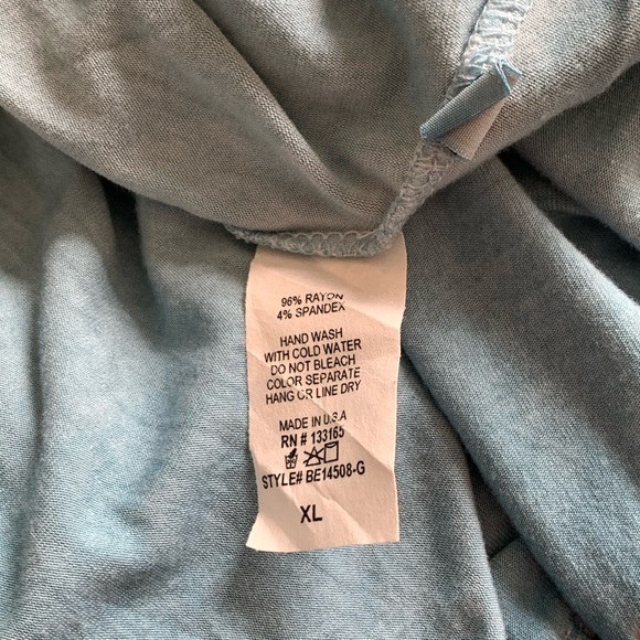 Altar’d State Teal Blue Burnout Top - Picture 7 of 7